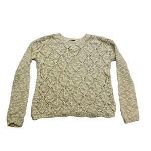 I Jeans By Buffalo Sweater Womens Small White Long Sleeve Lightweight Pullover